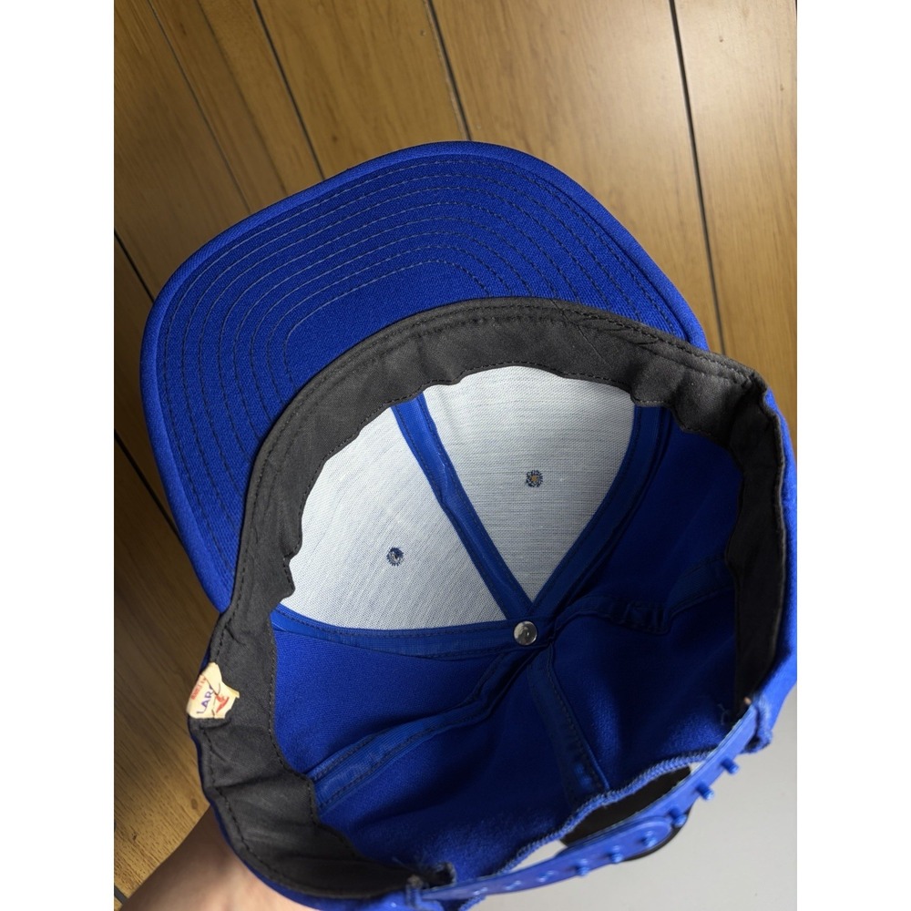 Vintage 80s 90s New York Mets AJD Snapback Made In USA Solid Pannel Blue - Picture 3 of 8